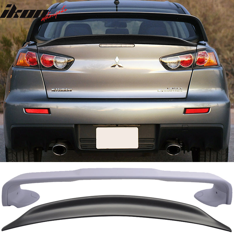 Evolution Spoiler Fits 08-17 Mitsubishi Lancer Evolution 10 X 2PC EVO & D Style Rear ...