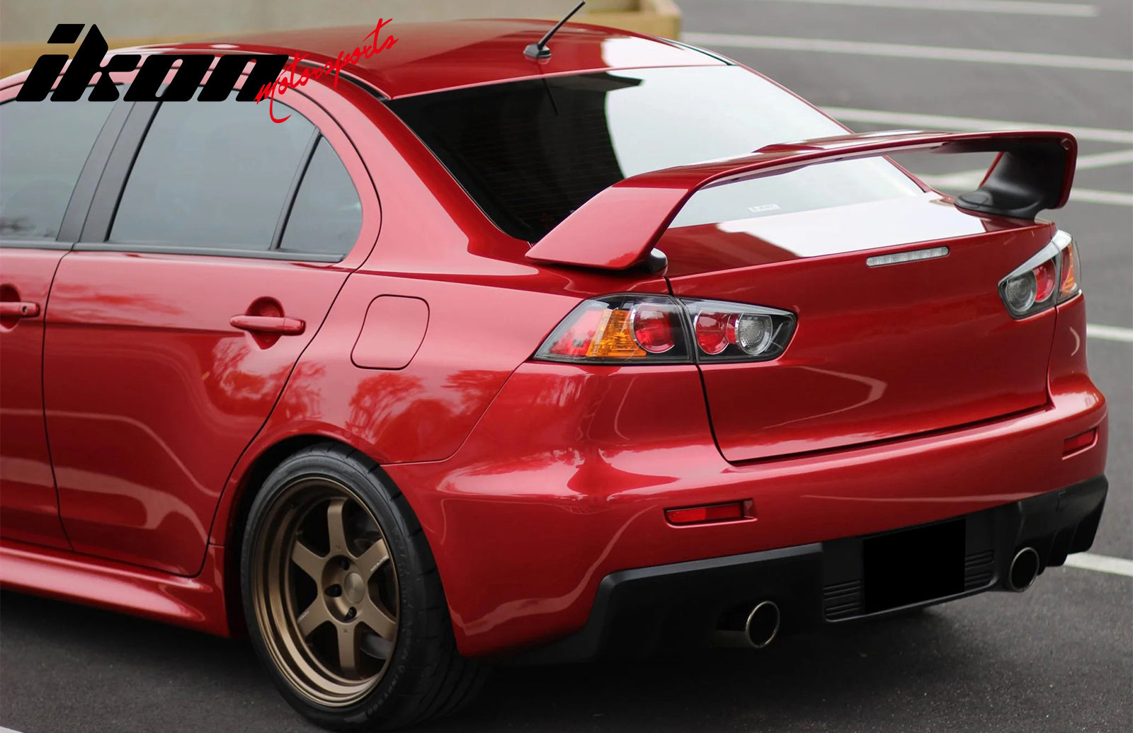 Fits 08-17 Mitsubishi Lancer EVO Japan Style Rear Trunk Spoiler Unpainted Gray