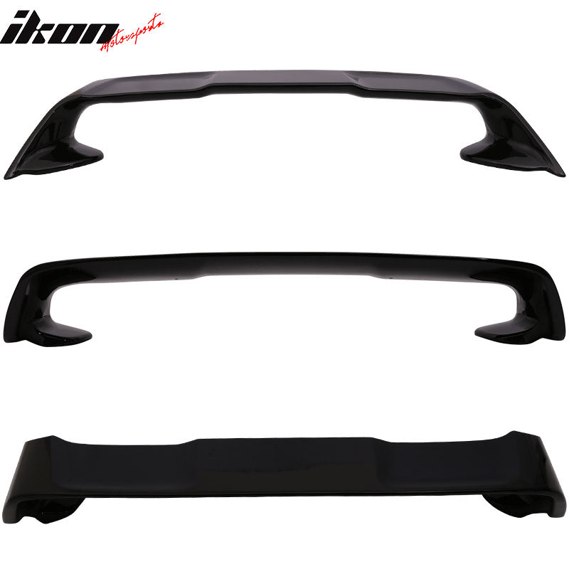Fits 08-17 Mitsubishi Lancer EVO Style Trunk Spoiler Wing Lip Painted #X42 Black
