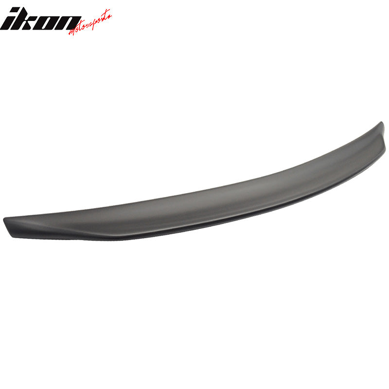 IKON MOTORSPORTS, Trunk Spoiler Compatible with 2008-2017 Mitsubishi Lancer Sedan 4-Door (EVO X), RS Style Painted #D14 Cosmic Blue Metallic ABS Plastic Rear Trunk Lid Spoiler Wing Lip