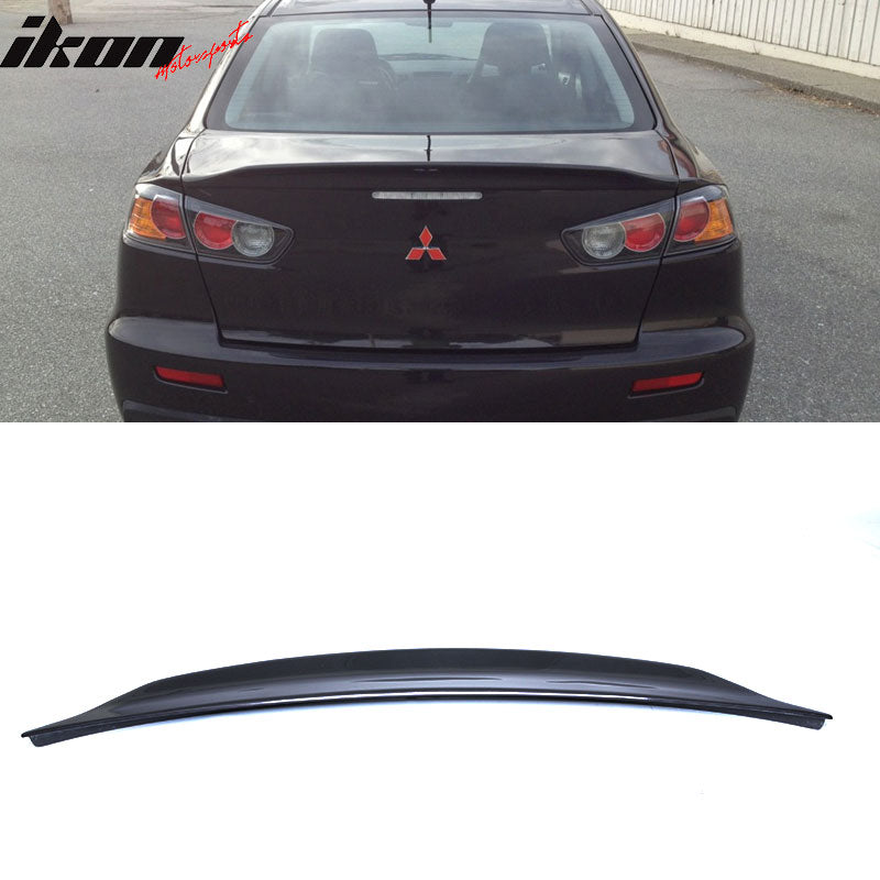 2008-2017 Mitsubishi Lancer RS Style Painted #U02 Gray Trunk Spoiler