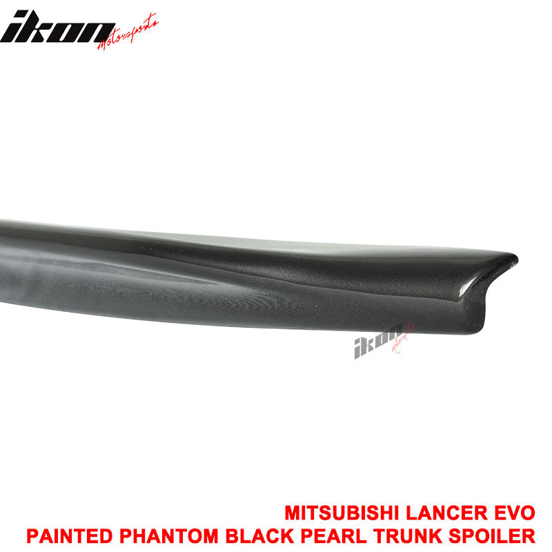 Fits 08-17 Mitsubishi Lancer Sedan RS Style Rear Trunk Spoiler Painted #U02 Gray
