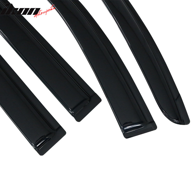 Deebior Original Side Window Visors Rain Guards for 2008-2020 Deebior Original Side Window Visors Rain Guards for 2008-2020