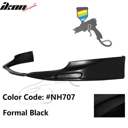 2009 - 2010 Acura TSX CU1 JDM Style Front Bumper Lip PU PaintedPainted NH707 Formal BlackIkon Motorsports