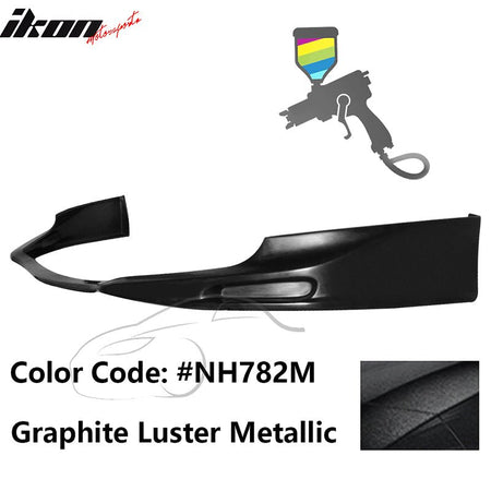 2009 - 2010 Acura TSX CU1 JDM Style Front Bumper Lip PU PaintedPainted NH782M Graphite Luster MetallicIkon Motorsports