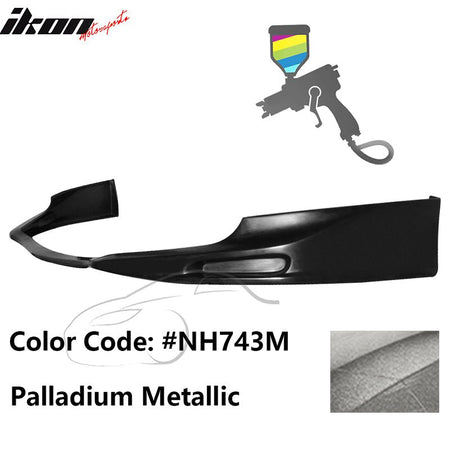 2009 - 2010 Acura TSX CU1 JDM Style Front Bumper Lip PU PaintedPainted NH743M Palladium MetallicIkon Motorsports
