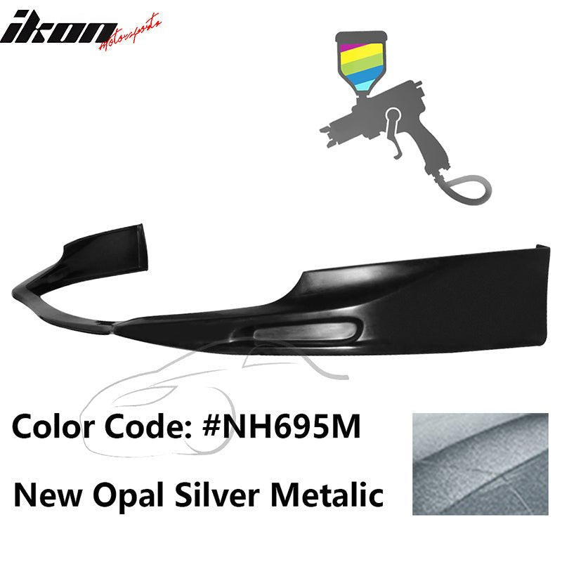 2009 - 2010 Acura TSX CU1 JDM Style Front Bumper Lip PU PaintedPainted NH695M New Opal Silver MetalicIkon Motorsports