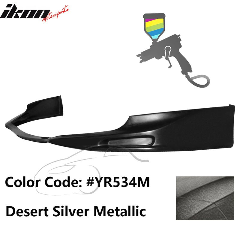 2009 - 2010 Acura TSX CU1 JDM Style Front Bumper Lip PU PaintedPainted YR534M Desert Silver MetallicIkon Motorsports