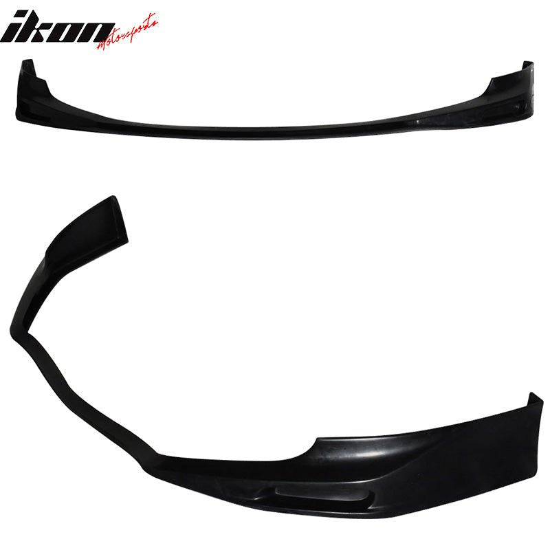 2009 - 2010 Acura TSX CU1 JDM Style Front Bumper Lip PU PaintedPainted B522M Meteor Silver MetallicIkon Motorsports