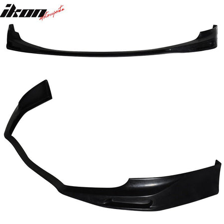 2009 - 2010 Acura TSX CU1 JDM Style Front Bumper Lip PU PaintedPainted B522M Meteor Silver MetallicIkon Motorsports