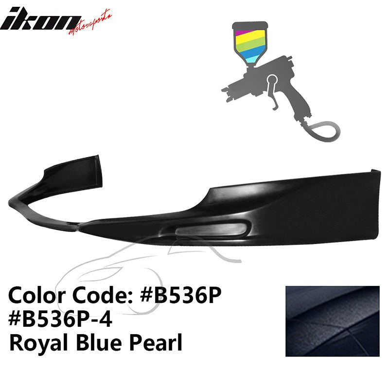 2009 - 2010 Acura TSX CU1 JDM Style Front Bumper Lip PU PaintedPainted B536P, B536P - 4 Royal Blue PearlIkon Motorsports