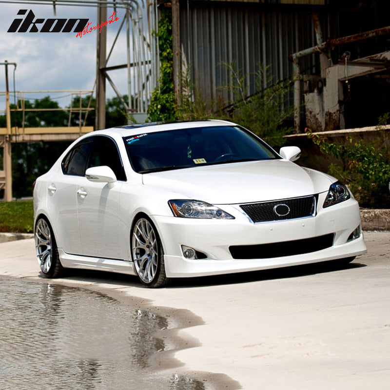 Fits 09-10 Lexus IS250 IS350 Sedan V Style Front Bumper Lip Spoiler PU Splitter