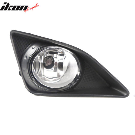 Fits 09-10 Toyota Corolla Clear Silver Bezel Fog Light Left Right