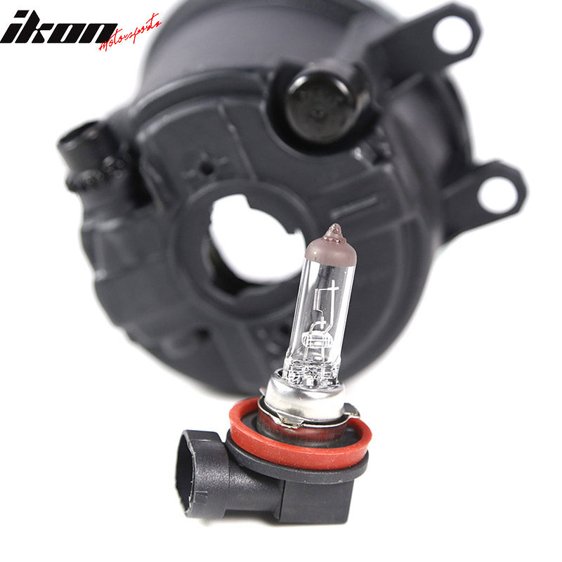 Fits 09-10 Toyota Corolla Clear Silver Bezel Fog Light Left Right