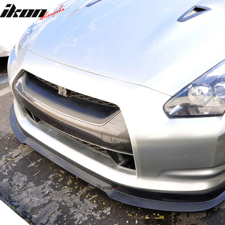 Fits 09-11 Nissan GT-R S Style Front Bumper Lip Spoiler Splitter Unpainted PU