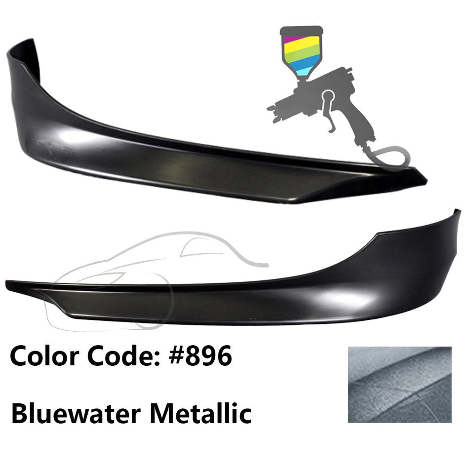 2009 - 2011 BMW E90 LCI Painted 896 Bluewater Metallic Front SplitterIkon Motorsports