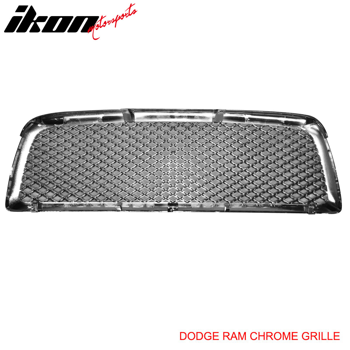 Fits 09-11 Dodge Ram Front Hood Grille Z Mesh Style ABS Chrome Plated Mesh