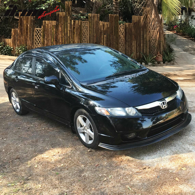 Fits 09-11 Honda Civic FA5 Ikon Aero DP Front Lip Bumper Splitter