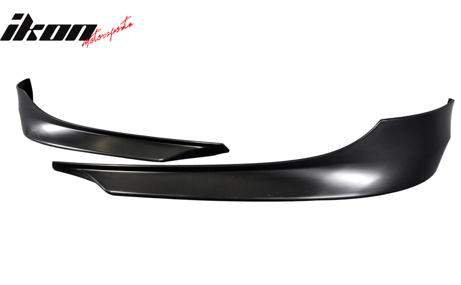 IKON MOTORSPORTS Painted #475 Black Sapphire Front Bumper Splitters For 2005-2008 BMW E90 3 Series Sedan