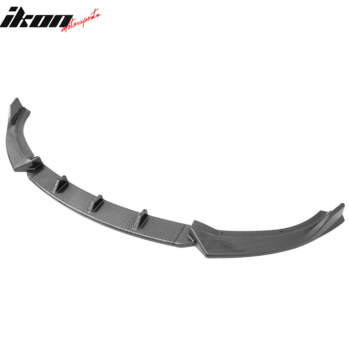 Fits 09-12 Mazda MX-5 Miata Carbon Fiber Print Front Bumper Lip IKON Style 3PCS