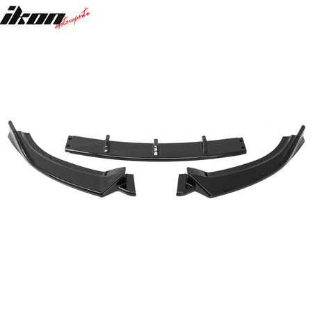 Fits 09-12 Mazda MX-5 Miata Gloss Black Front Bumper Lip IKON Style Spoiler 3PCS