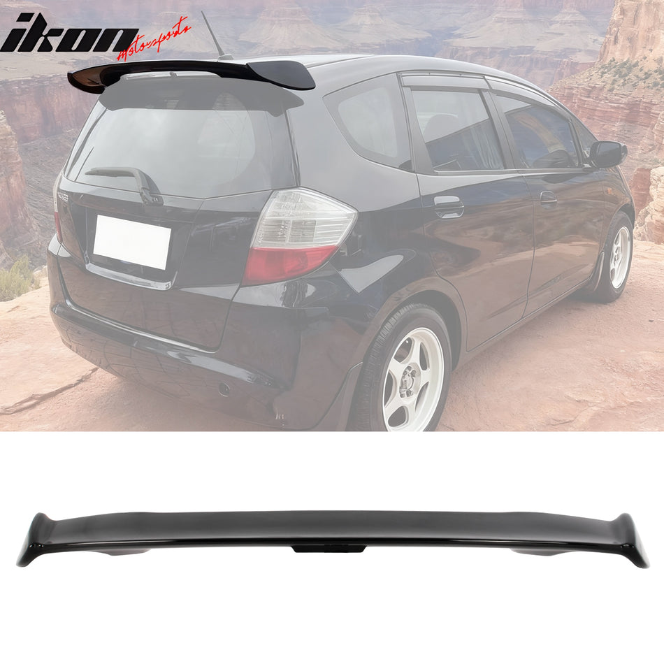 2009-2013 Honda Fit Mug Style Gloss Black Rear Roof Spoiler Wing ABS