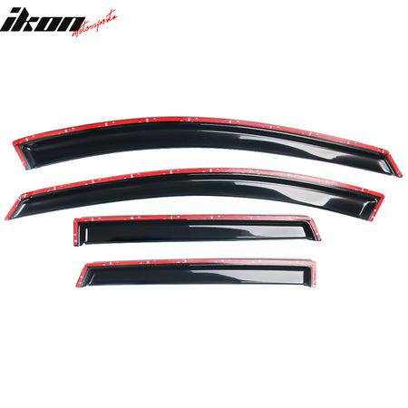 Fits 09-13 Nissan Rogue 14-15 Rogue Select Window Visors Acrylic 4Pc Set