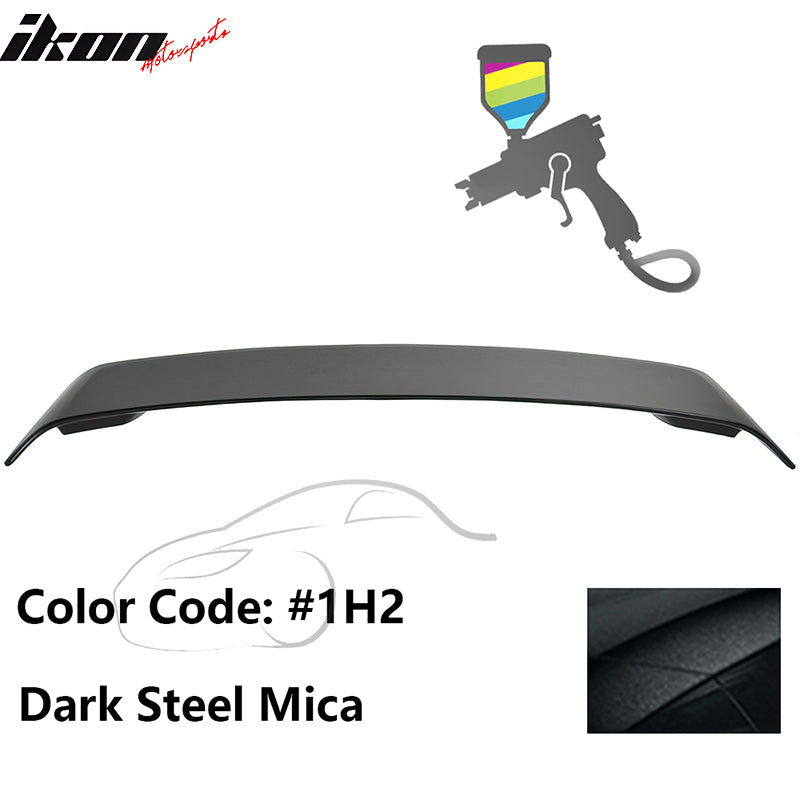 2009-2013 Toyota Corolla Painted #1H2 Dark Trunk Spoiler Lip W/LED ABS