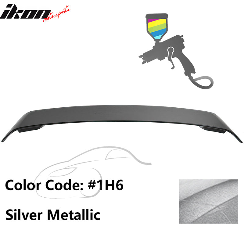 2009-2013 Toyota Corolla Painted #1H6 Silver Trunk Spoiler W/LED ABS