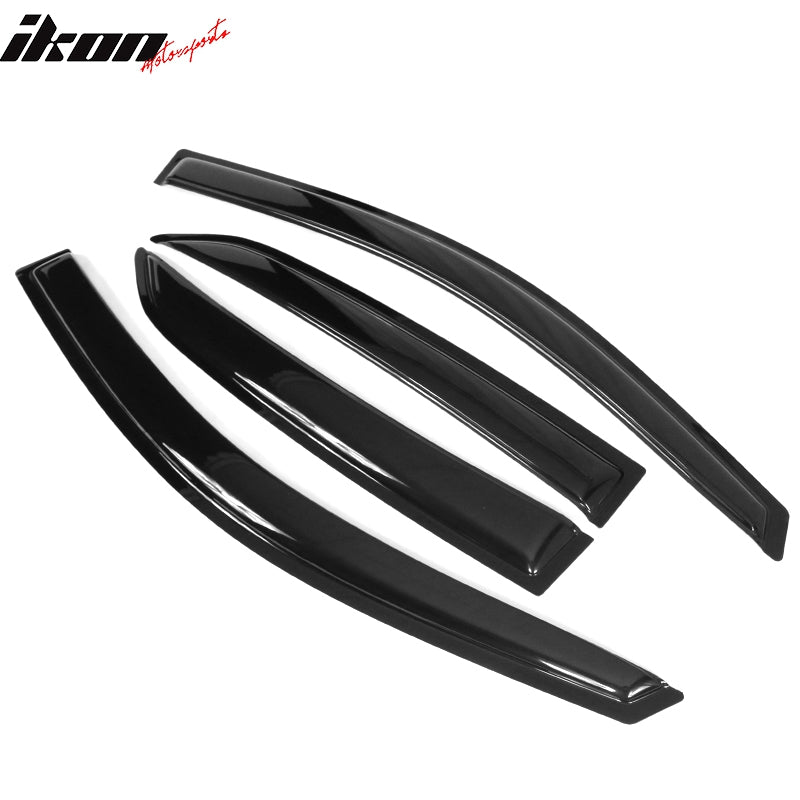 Fits 09-13 Toyota Corolla Acrylic Window Visor Vent Shade Sun Rain Guard 4PC Set