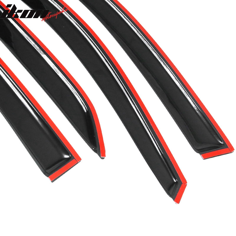 Fits 09-13 Toyota Corolla Acrylic Window Visor Vent Shade Sun Rain Guard 4PC Set