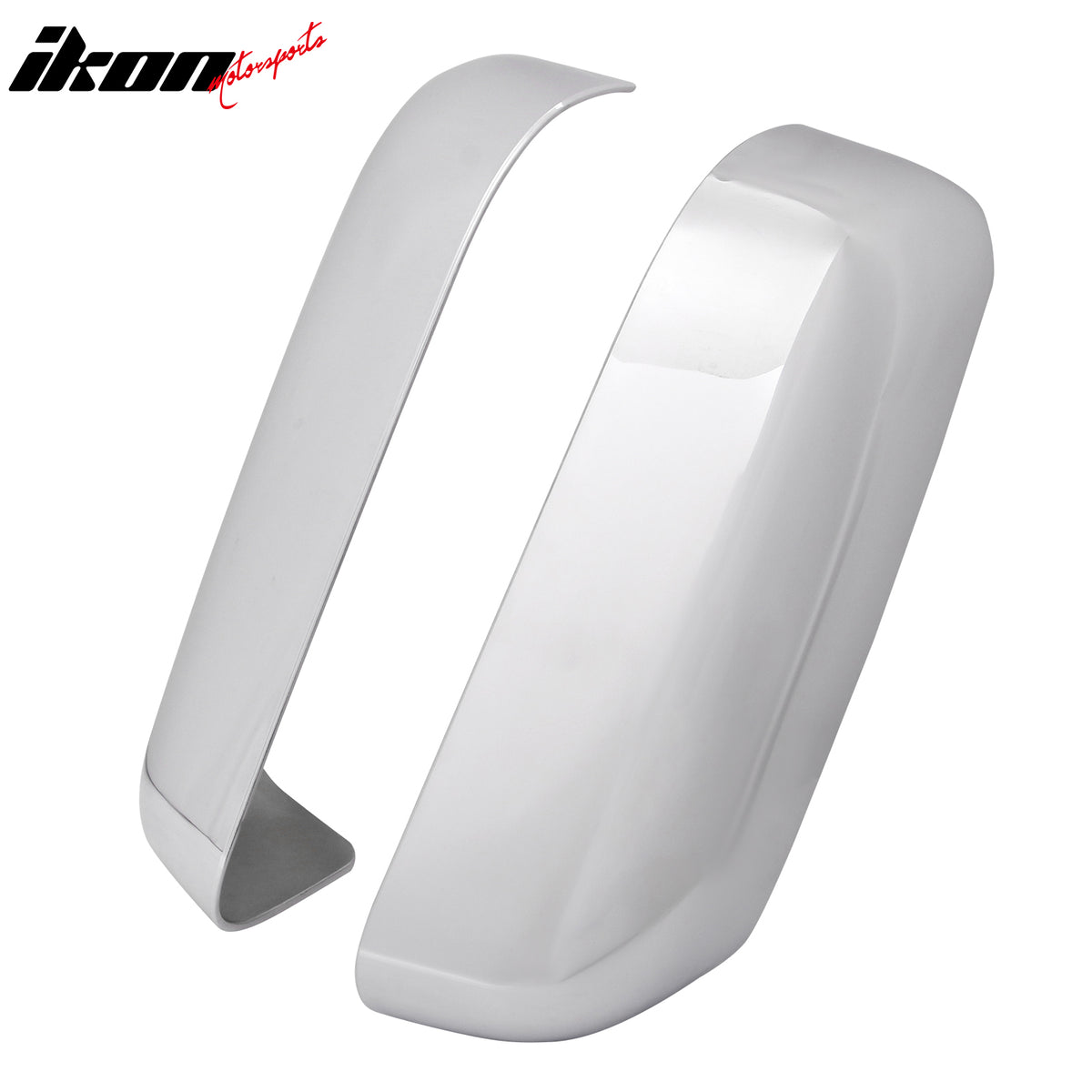 Fits 09-14 Ford F-150 Rear View Side Mirror Covers Upper Caps Chrome ABS Pair