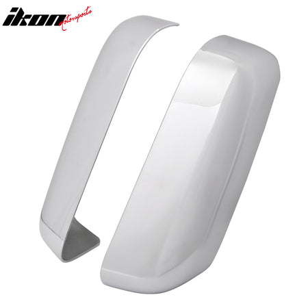 Fits 09-14 Ford F-150 Rear View Side Mirror Covers Upper Caps Chrome ABS Pair