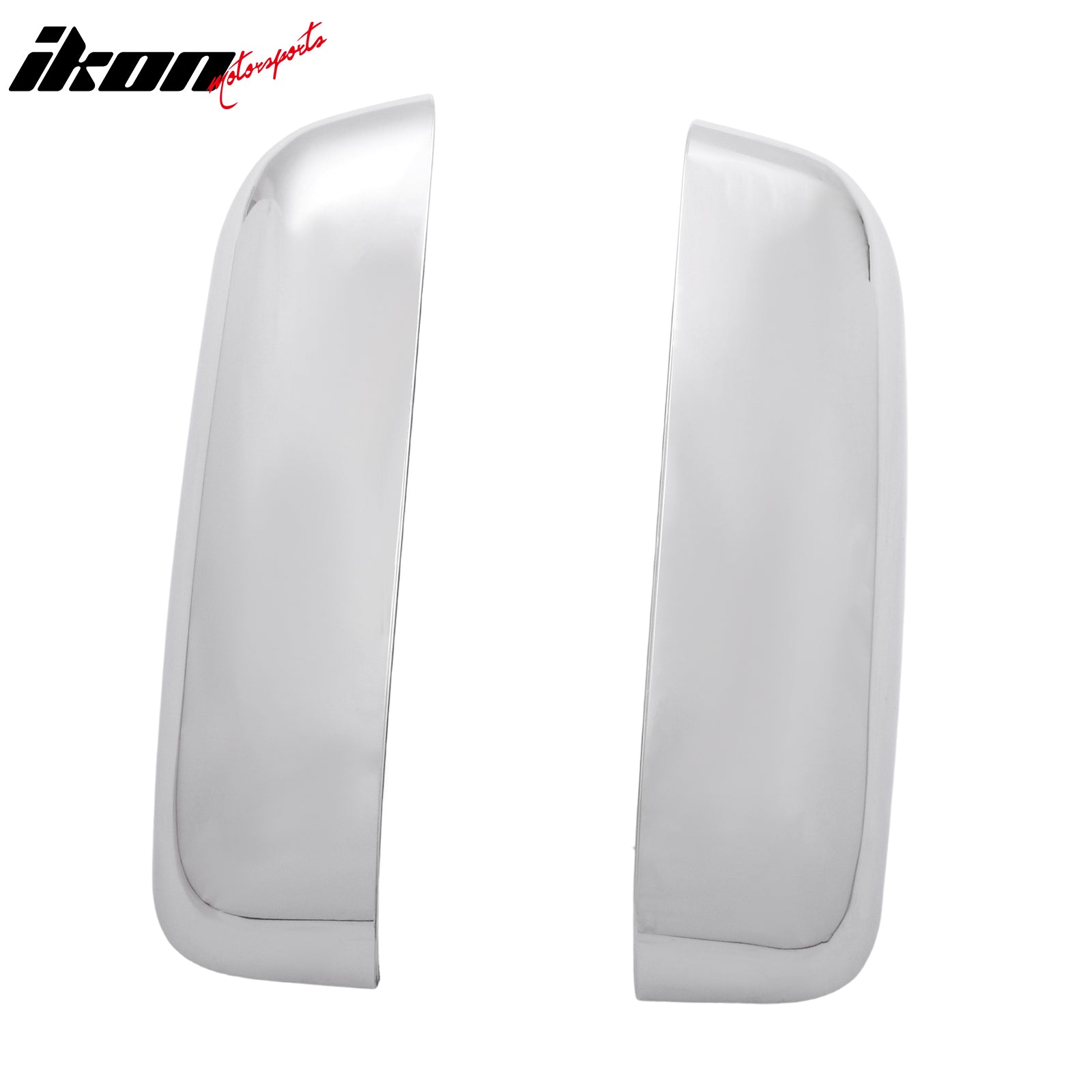 Fits 09-14 Ford F-150 Rear View Side Mirror Covers Upper Caps Chrome ABS Pair