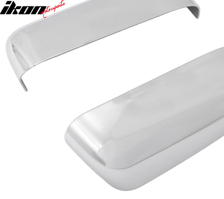 Fits 09-14 Ford F-150 Rear View Side Mirror Covers Upper Caps Chrome ABS Pair