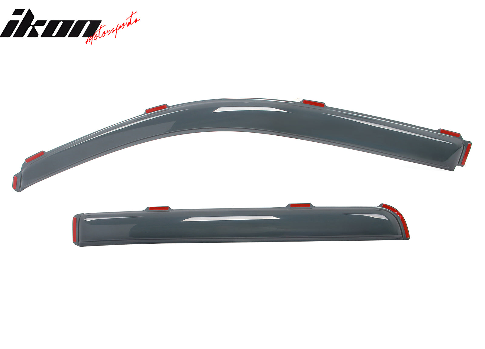 Fits 09-14 Ford F-150 Crew Cab In-Channel Window Visors Acrylic Rain Deflectors