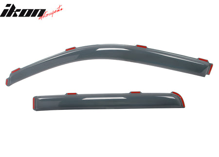 Fits 09-14 Ford F-150 Crew Cab In-Channel Window Visors Acrylic Rain Deflectors