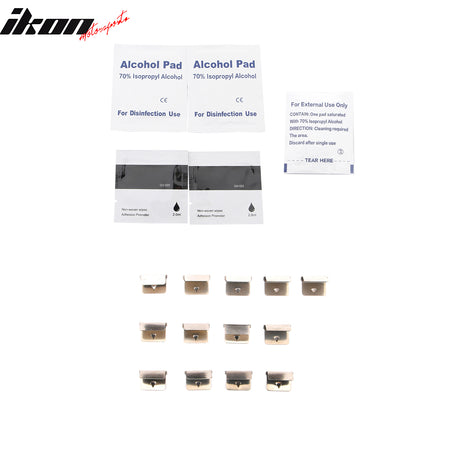 Fits 09-14 Ford F-150 Crew Cab In-Channel Window Visors Acrylic Rain Deflectors