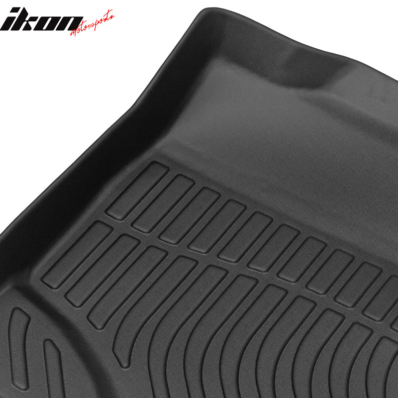 Xcessmotors 3D Heavy Duty Floor Mats Set For Ford F-150 Super Crew Cab 2009-2014 – TPE Black