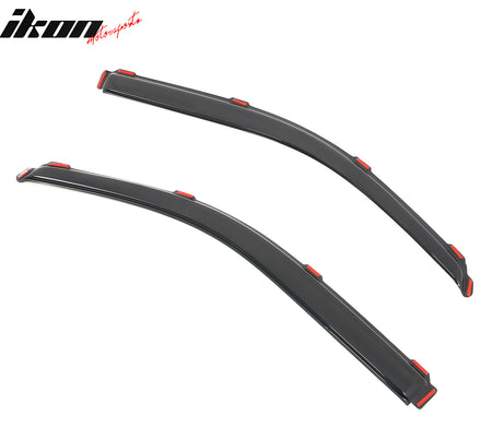 Fits 09-14 Ford F150 Regular Cab In-Channel Window Visors Acrylic Rain Deflector