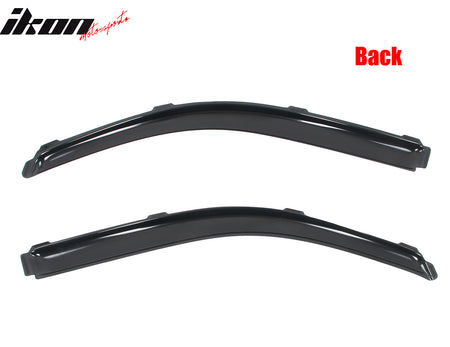 Fits 09-14 Ford F150 Regular Cab In-Channel Window Visors Acrylic Rain Deflector