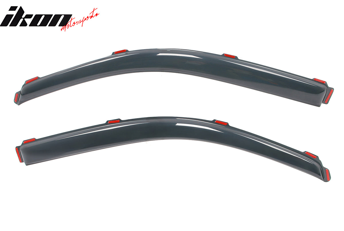 Fits 09-14 Ford F150 Regular Cab In-Channel Window Visors Acrylic Rain Deflector