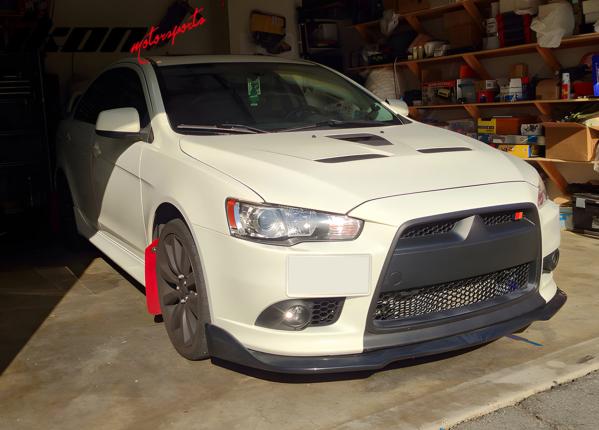 1.3-Inch Rubber Flex Bumper Lip Splitter For Dodge - Easy Fit Chin Spoiler Protector