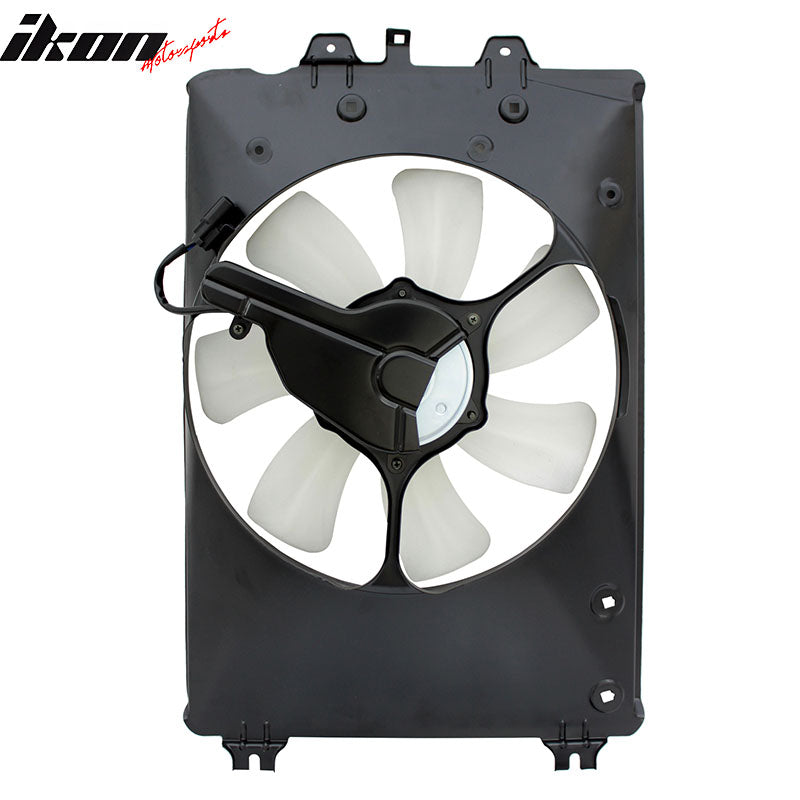 IKON MOTORSPORTS Radiator Cooling Fan Assembly Replacement for 2009-2015 Honda Pilot 3.5L 2WD AWD, 2009-2014 Ridgeline 3.5L, 38615-RN0-A01 HO3113128 Automotive Engine Fans, Black