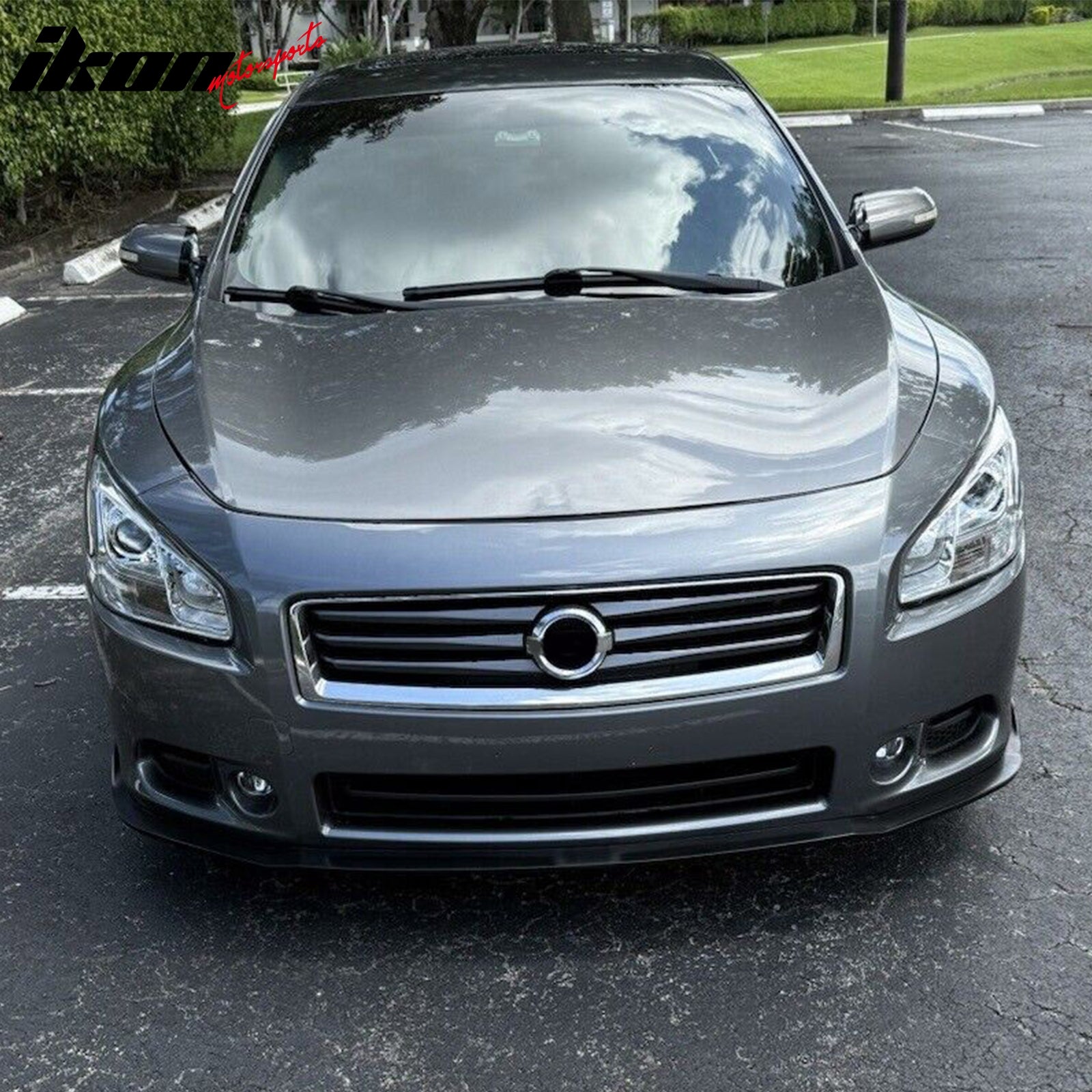 Fits 09-15 Nissan Maxima CS Style Front Bumper Lip Spoiler Under Splitter PU Kit