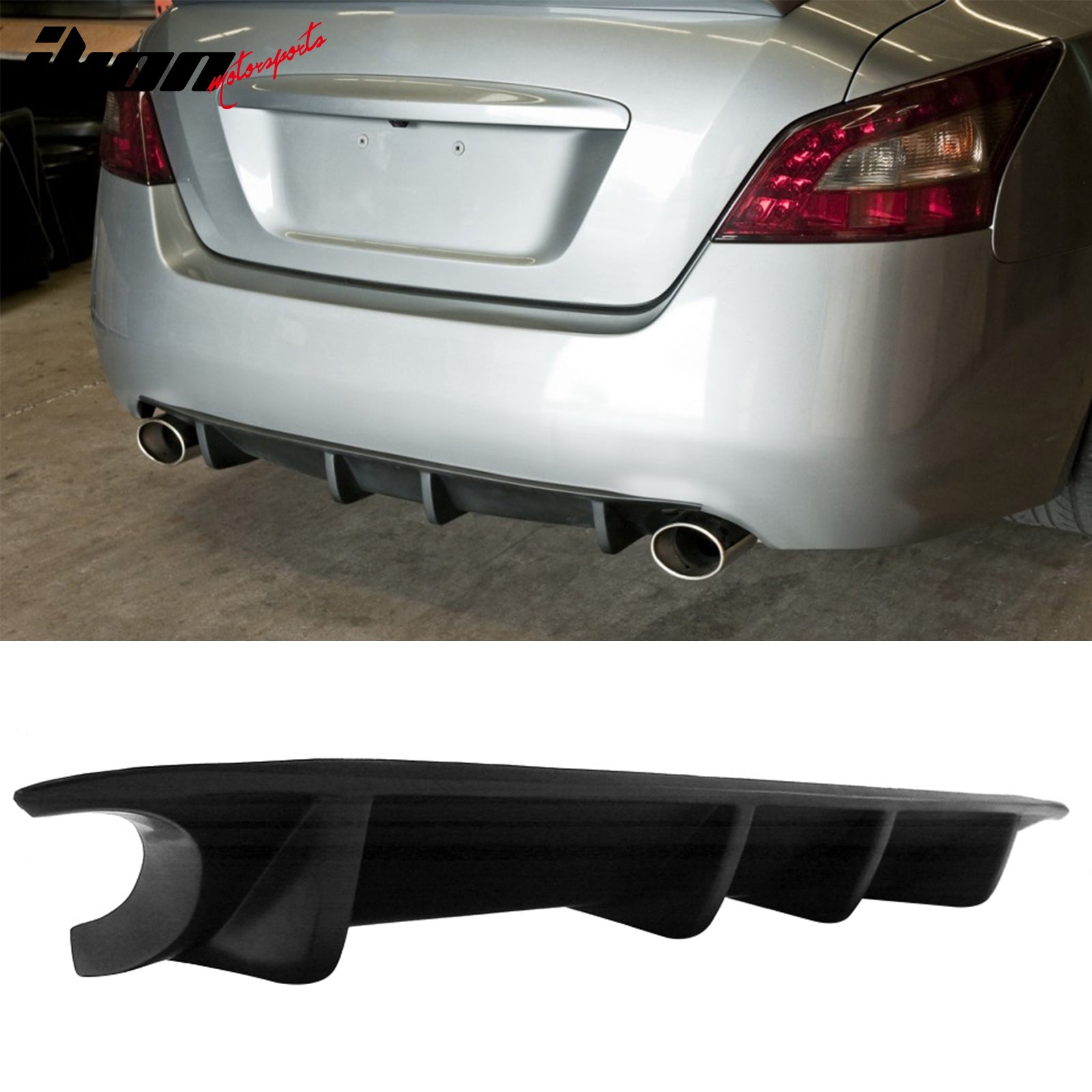 GTS Style PU Front Bumper Lip Spoiler For 2009-2015 Nissan Maxima 4DR | Sasaonsale | Unfinished Black