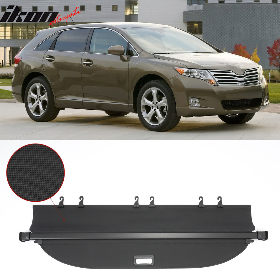 2009-2015 Toyota Venza Retractable Rear Cargo Cover Rear Trunk Shade Canvas