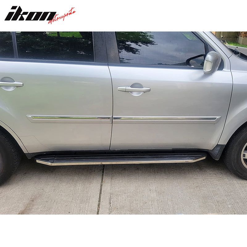 Fits 09-15 Honda Pilot V2 Style Running Boards Aluminum Side Step