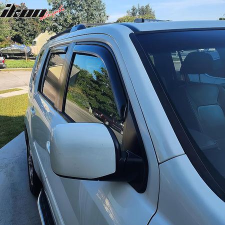 Fits 09-15 Honda Pilot Window Visors In Channel Deflectors Rain Vent Guard 4PCS