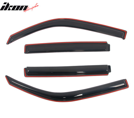 Fits 09-15 Honda Pilot Window Visors In Channel Deflectors Rain Vent Guard 4PCS